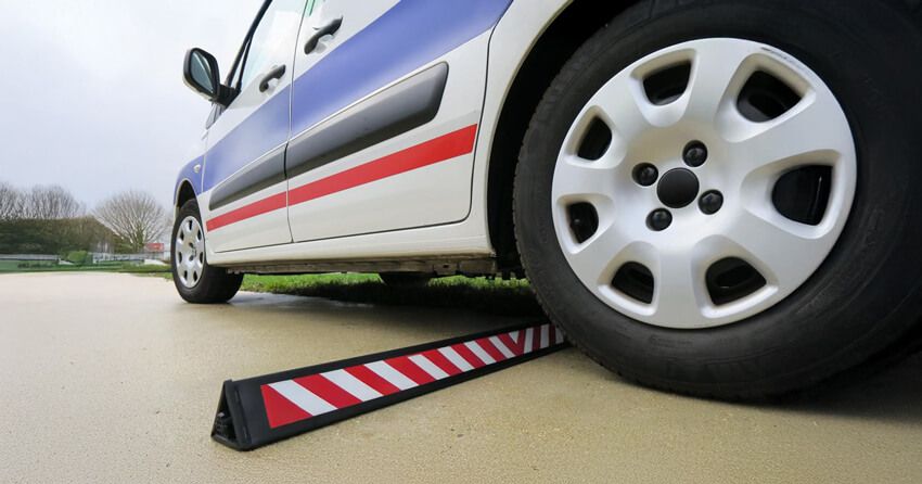 Stop Sticks under a car