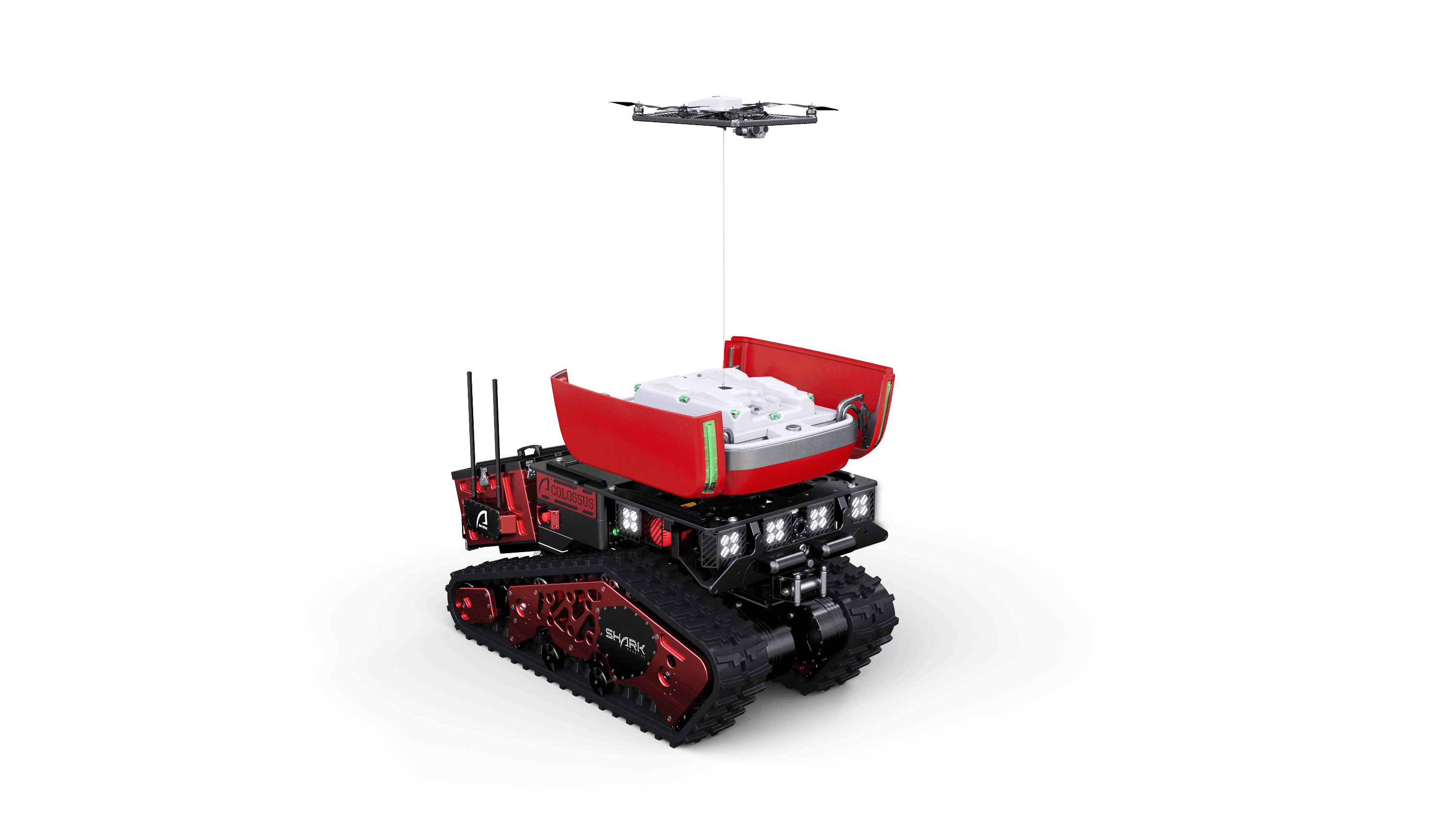 Colossus advanced firefighting robot Shark Robotics