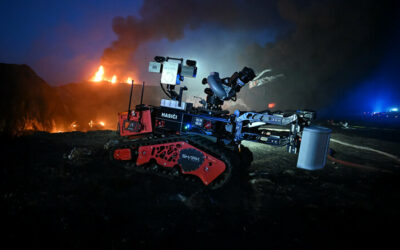 Colossus Robot in Action: Major Fire in Slovakia Contained with Robotics