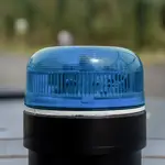 Shark Spike blue flashing beacon for police operations
